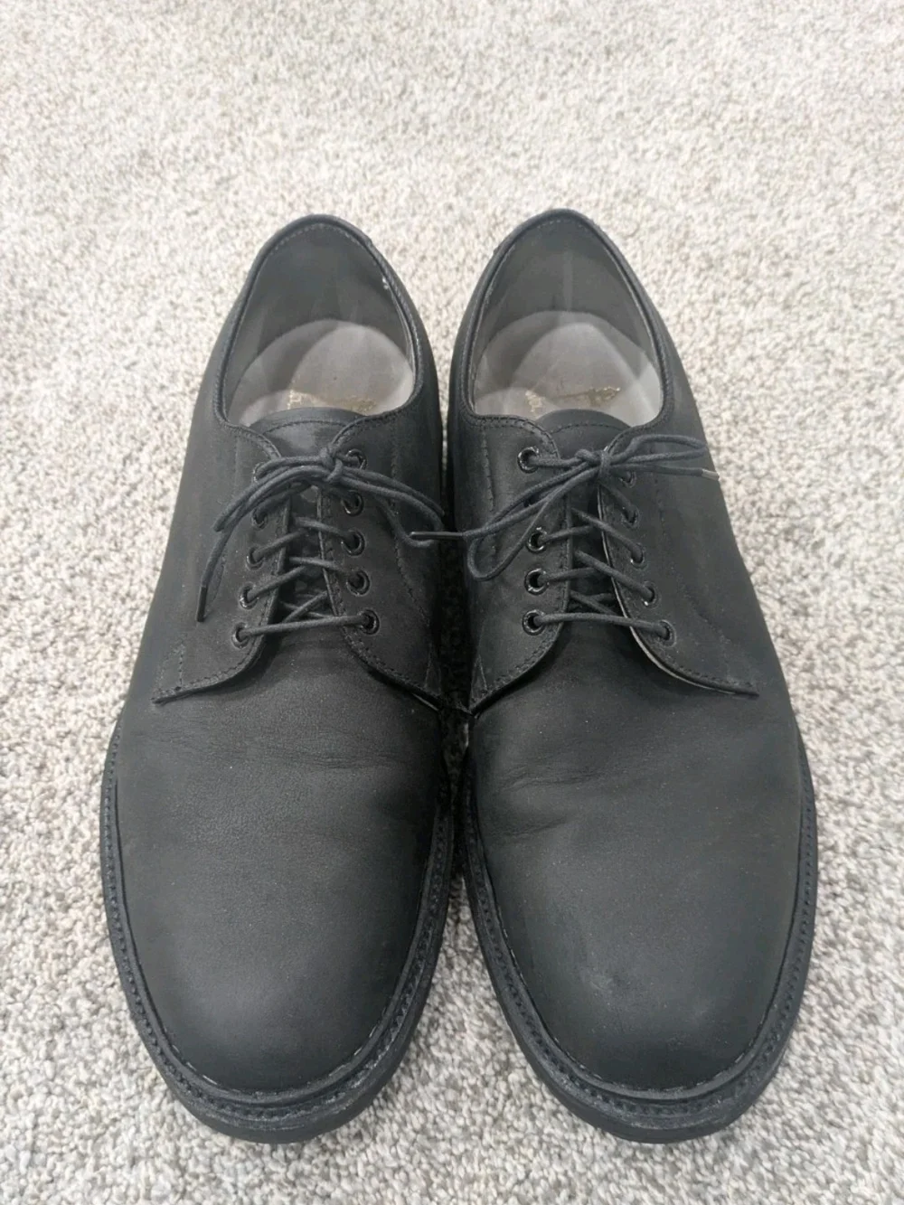 Alden Black Oiled Nubuck Plain Toe Bulcher Cape Cod Shoes 9433S Size 9 B/D